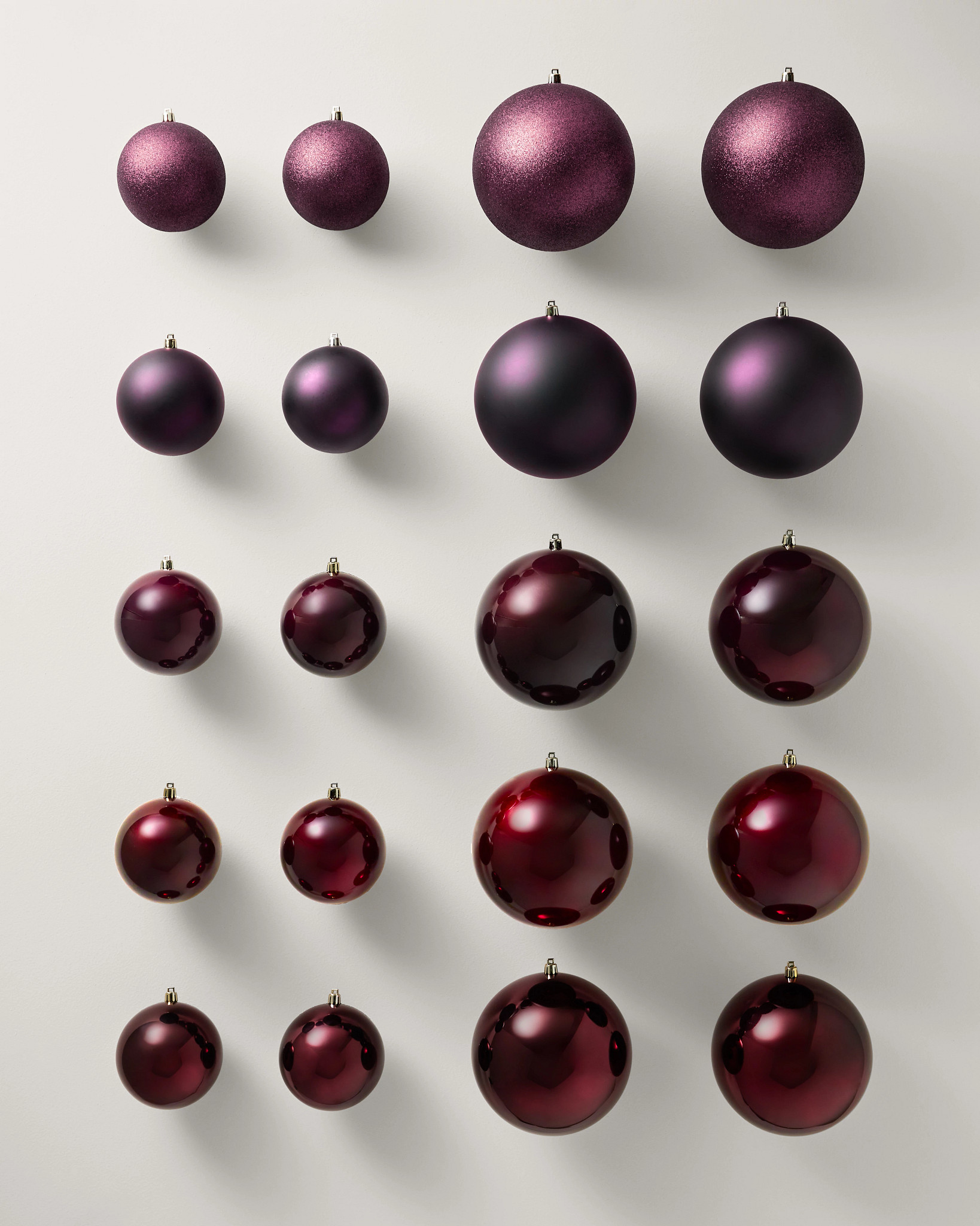 Burgundy BH Signature Shatter-Resistant Ornaments