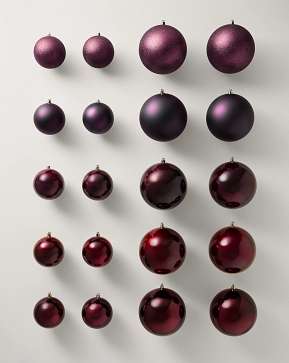 Burgundy BH Signature Shatter-Resistant Ornaments Burgundy BH Signature Shatter-Resistant Ornaments