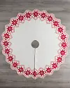 60in Nordic Snowflake Tree Skirt by Balsam Hill
