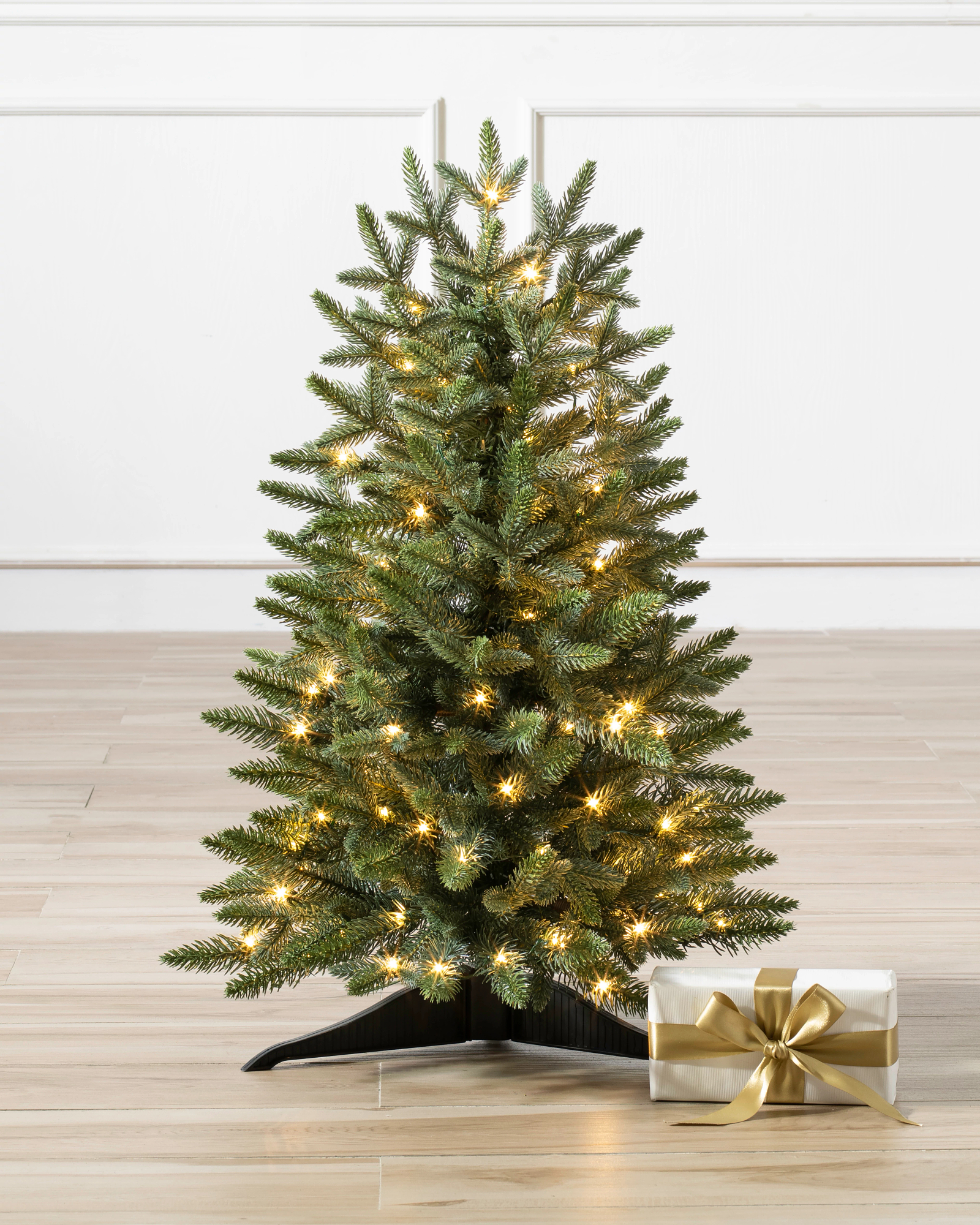 Small fake christmas tree with deals lights