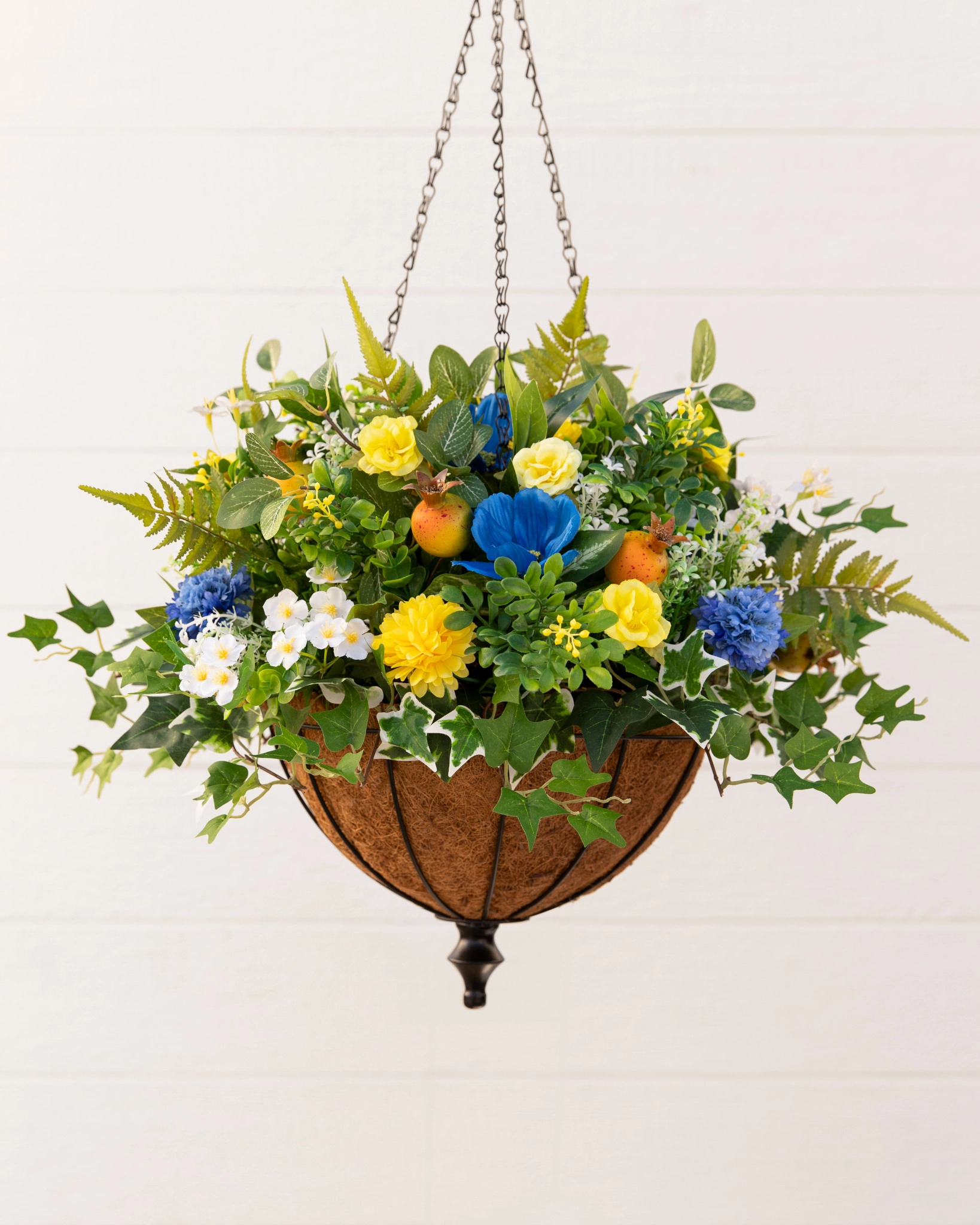 Outdoor Summer Breeze Artificial Hanging Basket 