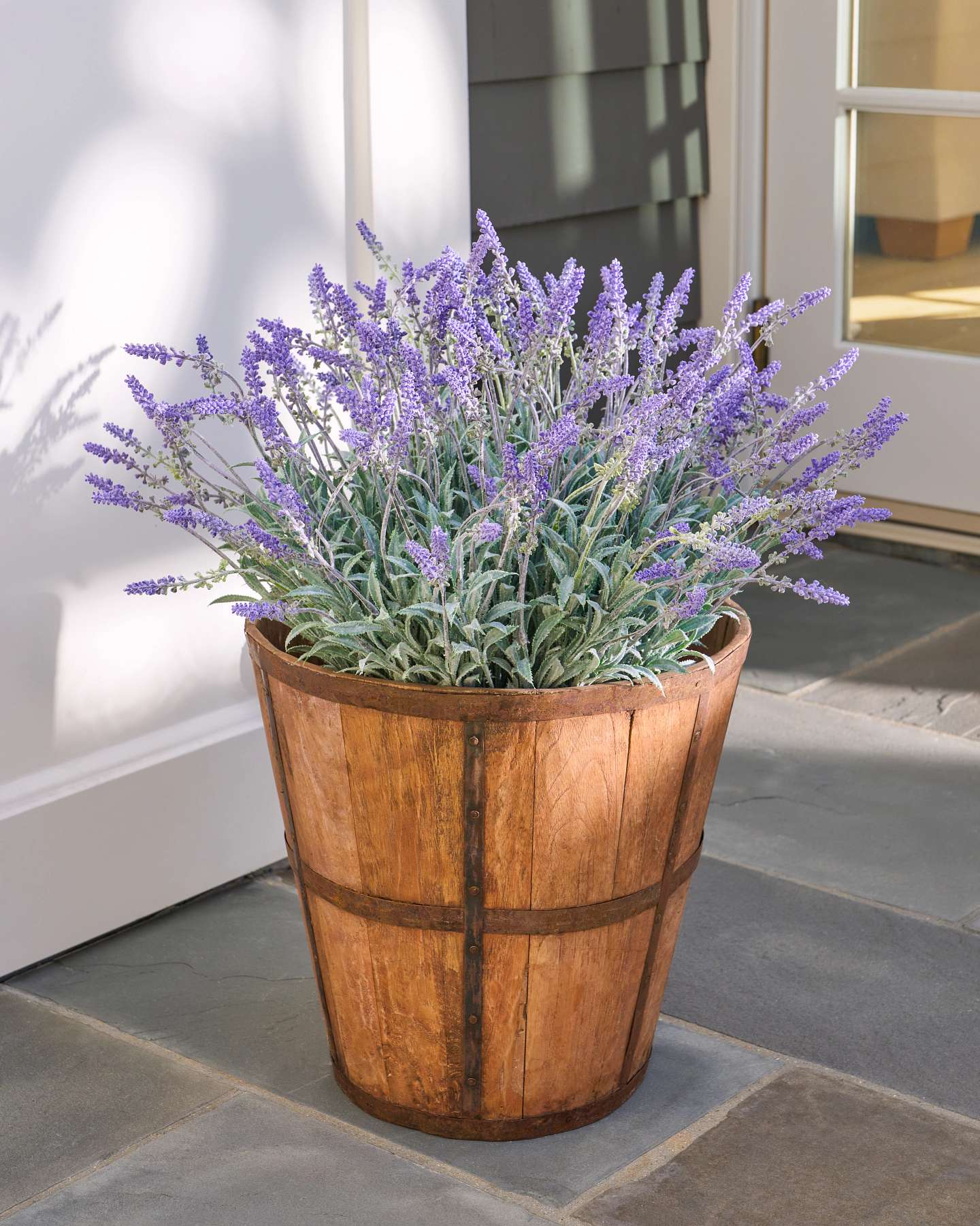 Balsam Hill Outdoor Lavender Meadow Artificial Spring Foliage in Garden Display