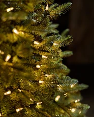 Clear LED lights on artificial Christmas tree