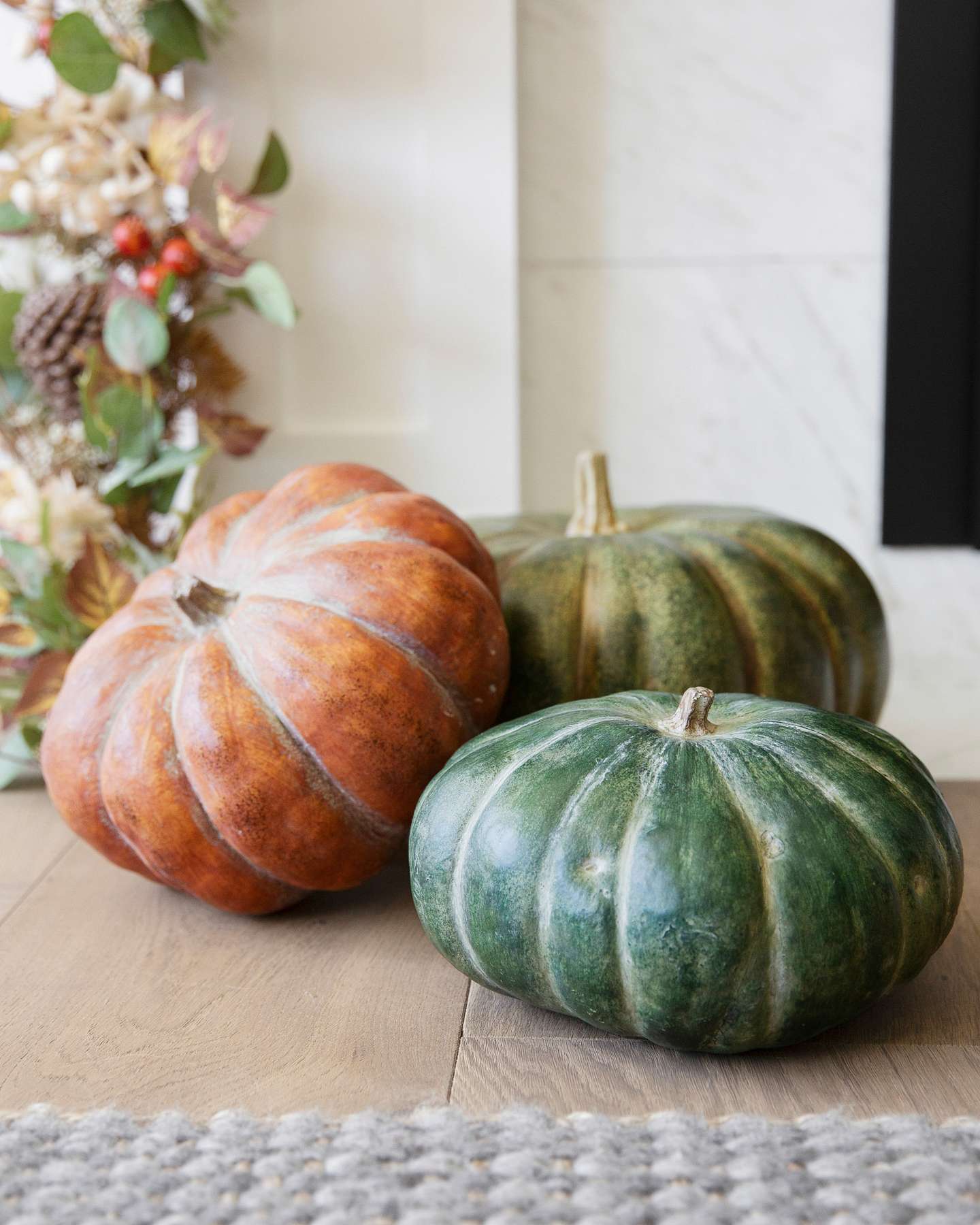 Balsam Hill Rustic Heirloom Pumpkins Set of 3 Showcase