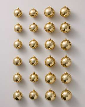 Gold BH Essentials Pearlescent Ornament Set Gold BH Essentials Pearlescent Ornament Set