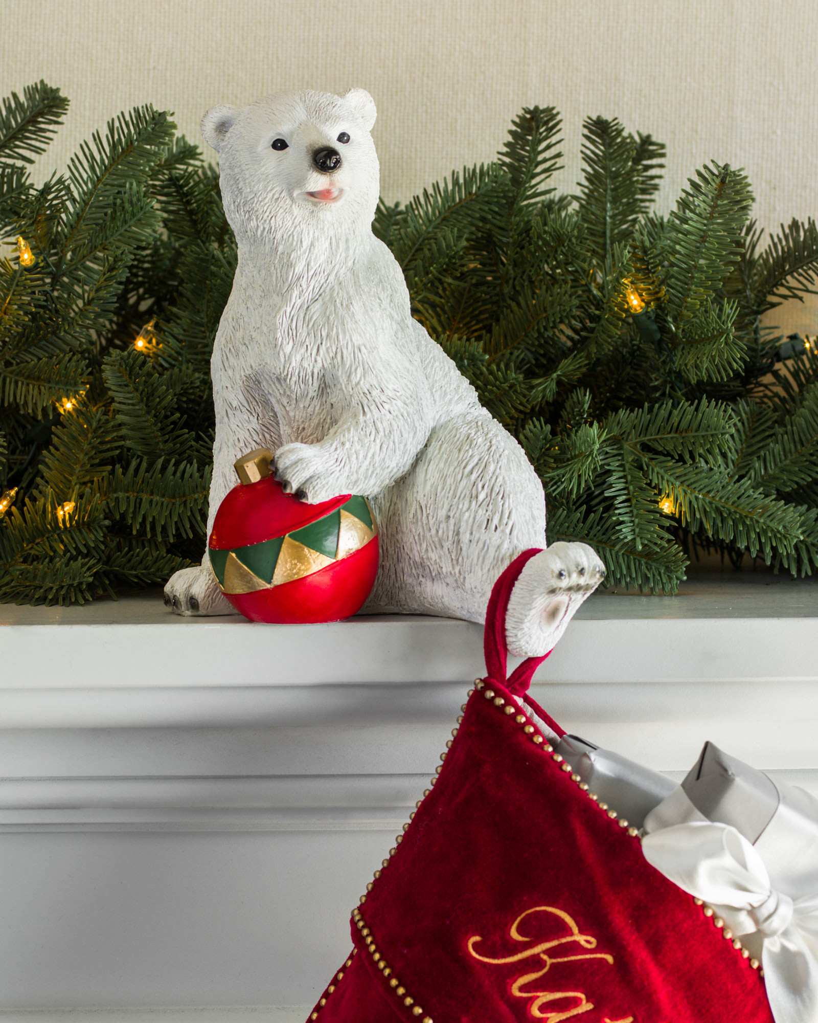 Polar Bear Family Christmas Stocking Holder Balsam Hill