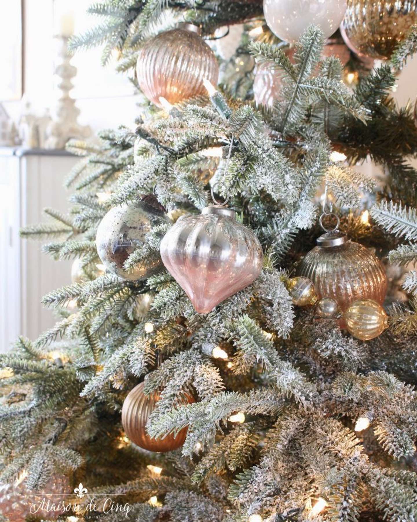 Balsam Hill French Country Christmas Ornament Set of 12 Maison de Cinc Blog Feature