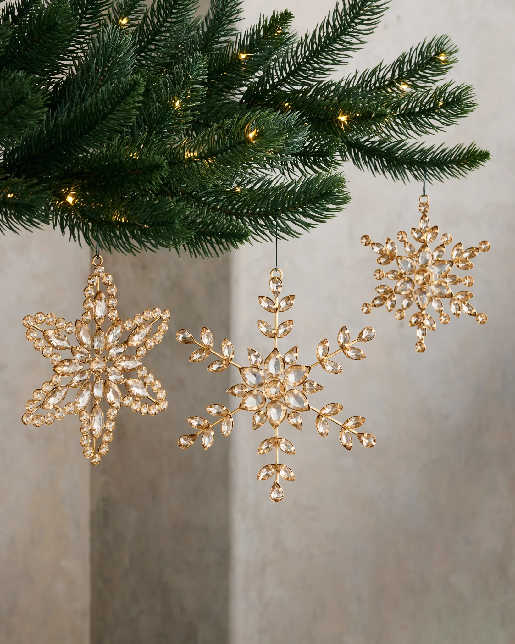 Balsam Hill Rhinestone Snowflake Ornament - Thumbnail 2