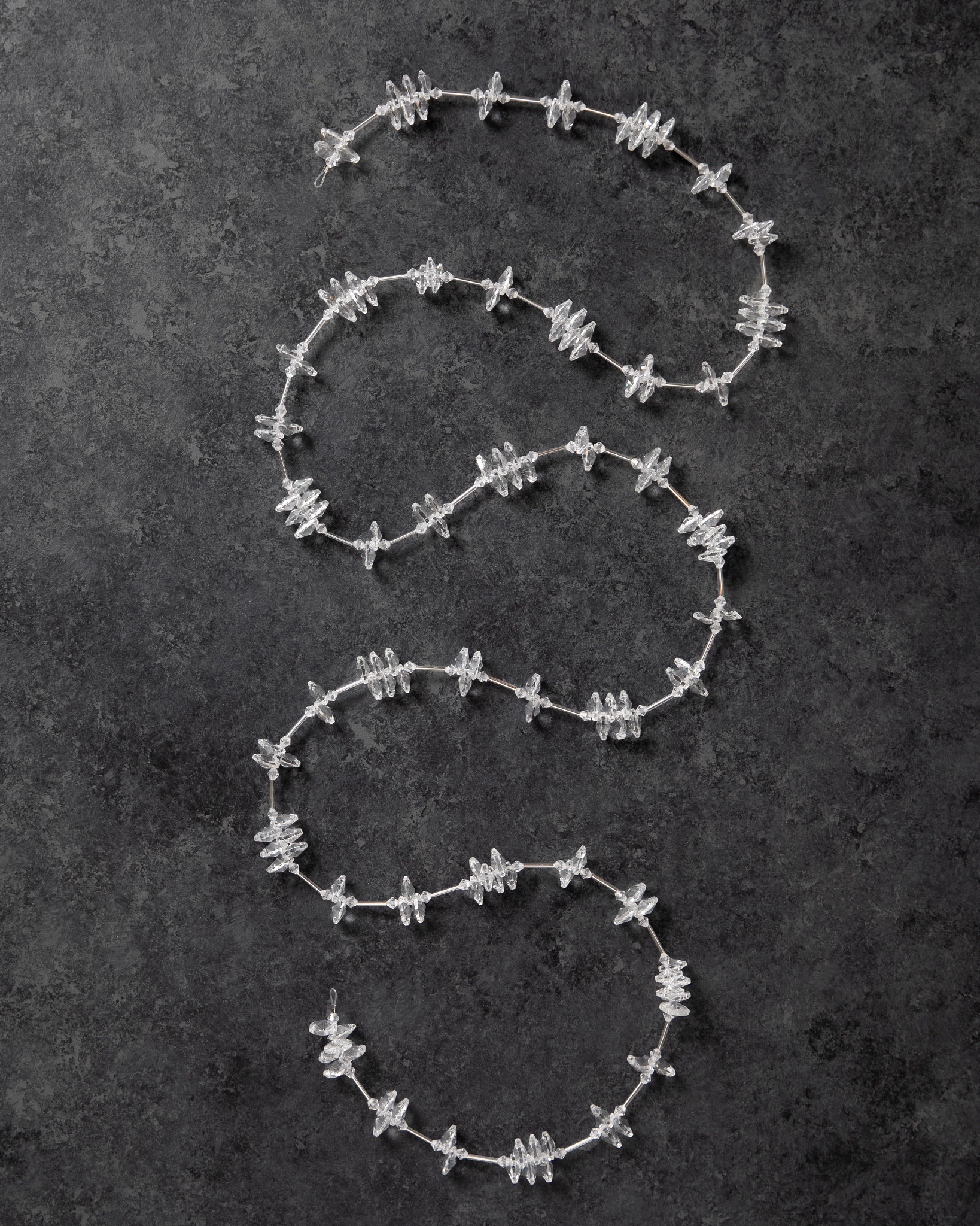 Crystal and Gold Christmas Tree Garland Balsam Hill