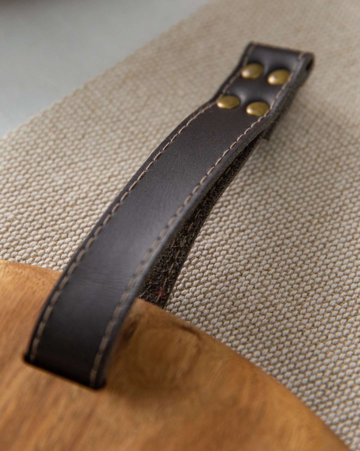 Balsam Hill Monogrammed Acacia Charcuterie Board Close-Up with Rich Wood Texture