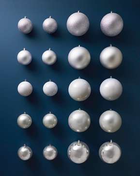 Silver BH Signature Shatter-Resistant Ornaments Silver BH Signature Shatter-Resistant Ornaments