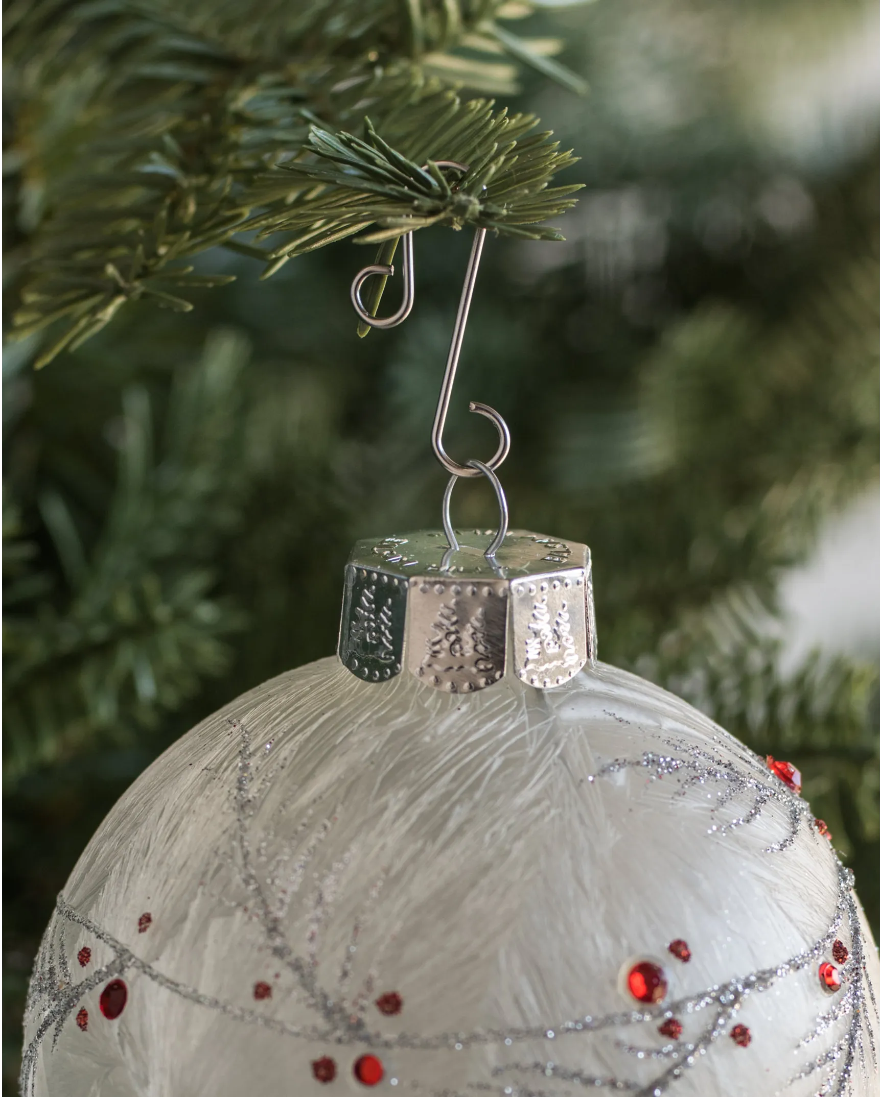 Christmas Ornament Hooks  100 Count Box Stainless Steel J-Hooks
