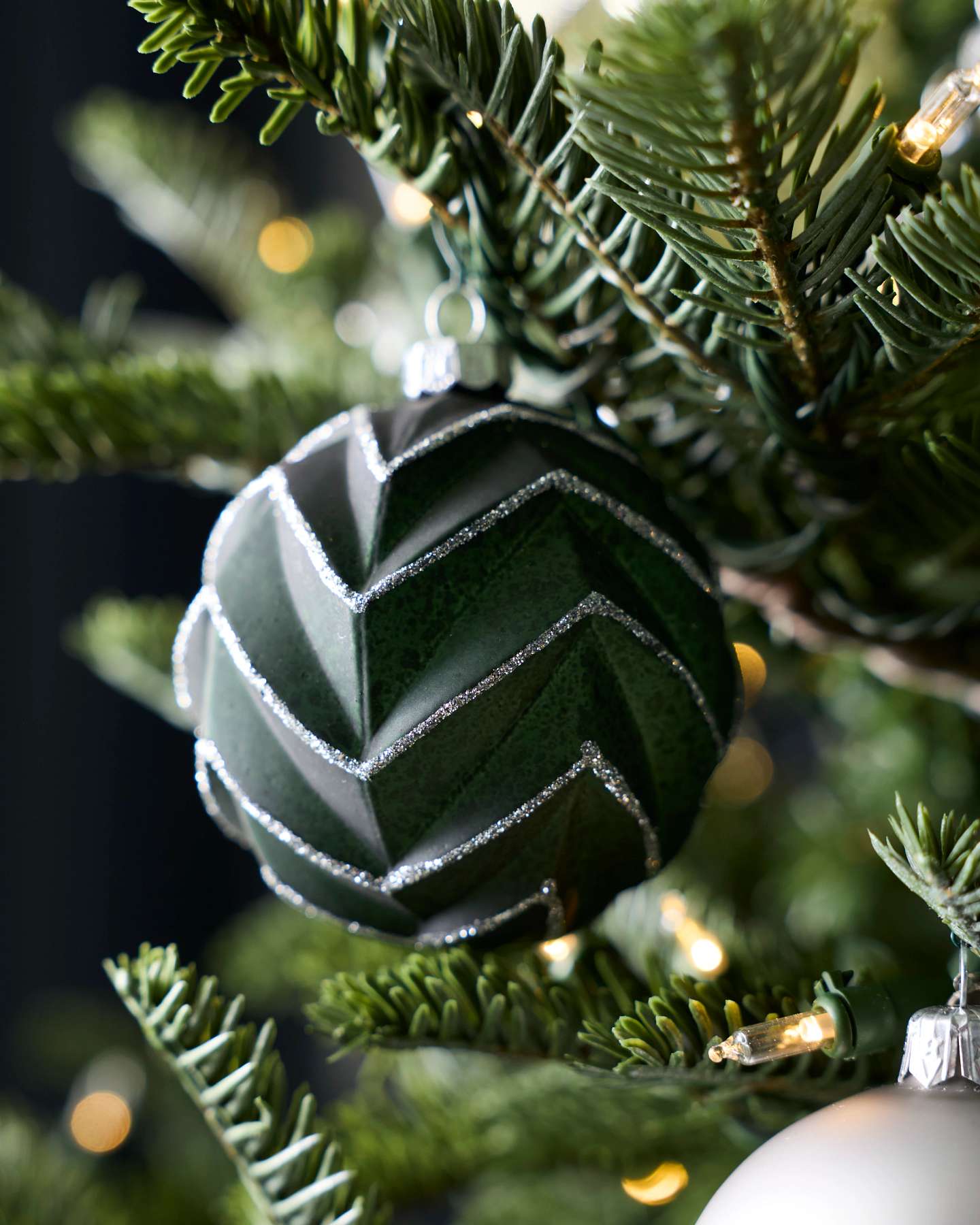 Set de boules de Noël en verre Forêt enchantée