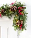 Outdoor Red Berry Pine Garland by Balsam Hill