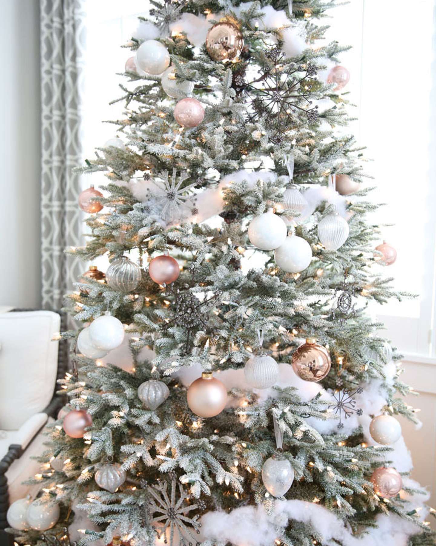 Balsam Hill Essentials Metallic Christmas Ornament Set The Sunny Side Up Blog Feature Tree Display