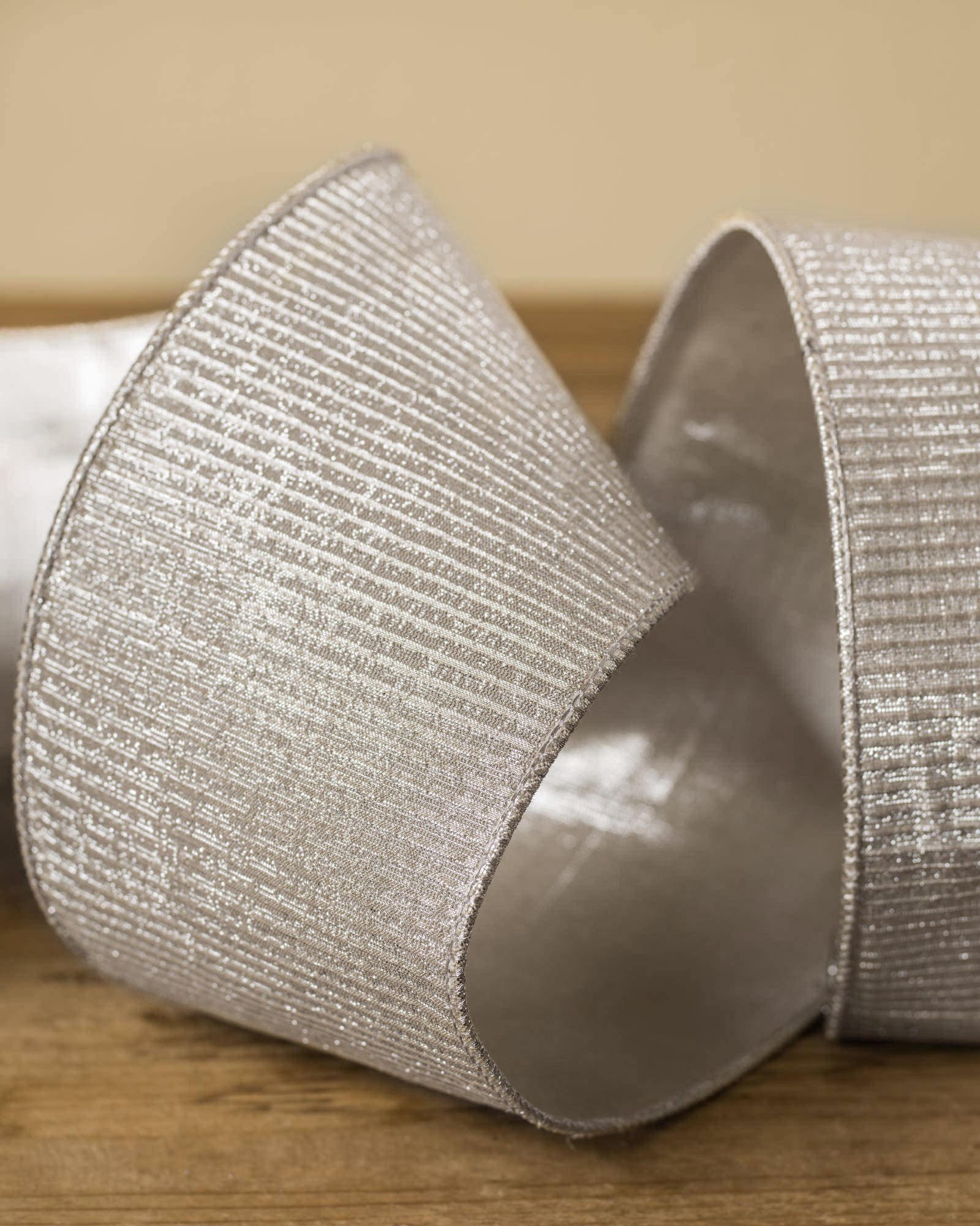 Silver and Platinum Christmas Tree Ribbon Balsam Hill