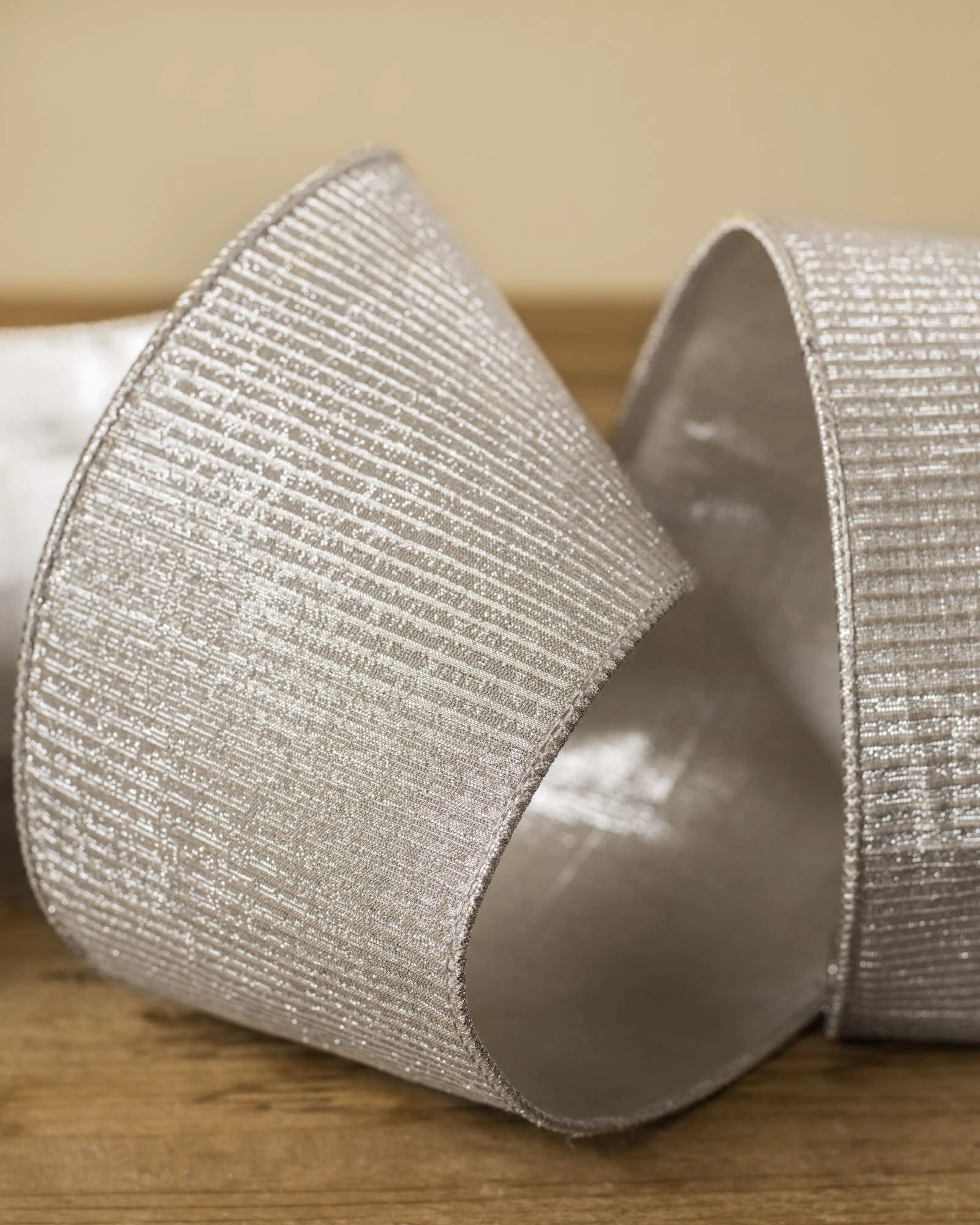 Silver Metallic Ribbon