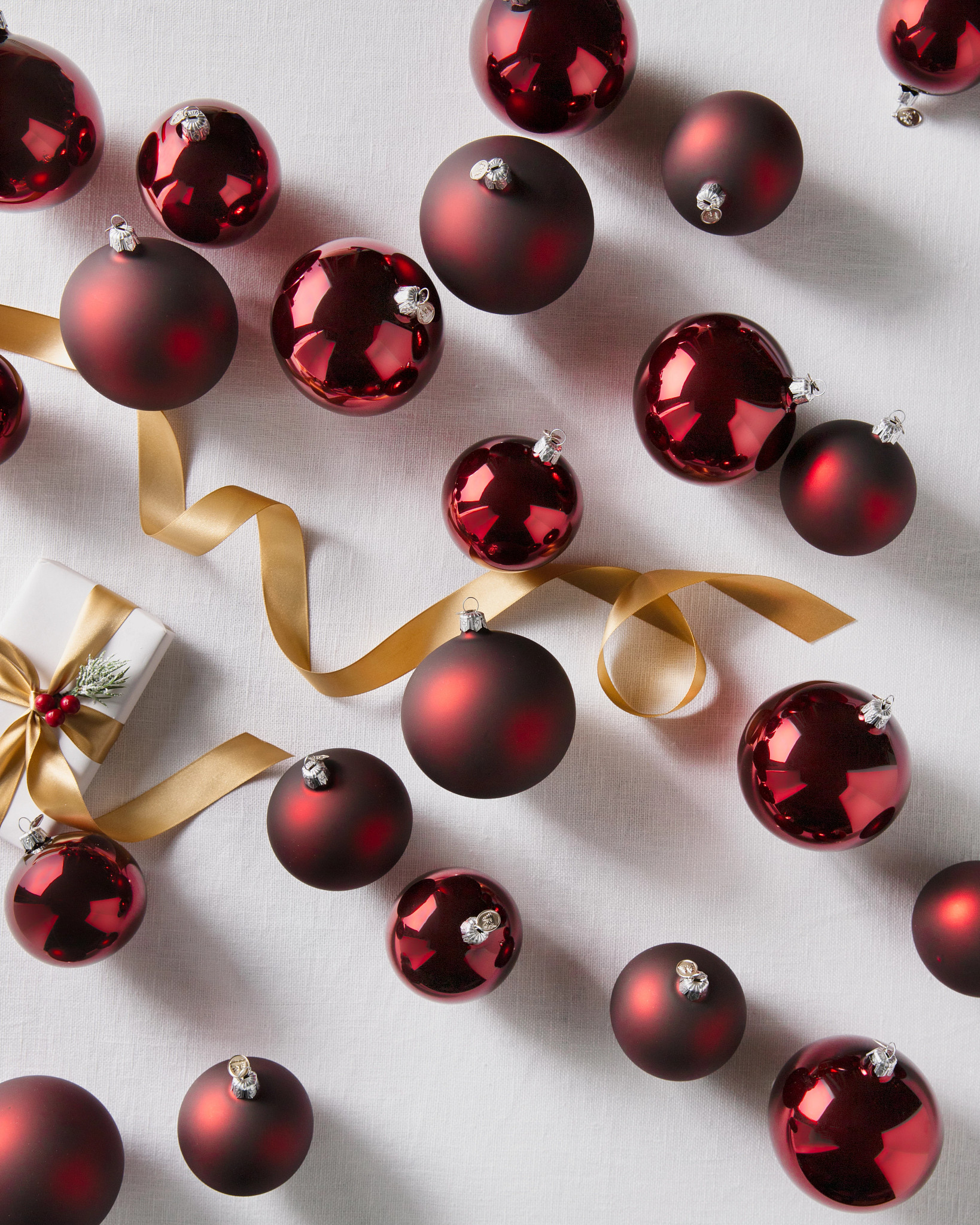 Burgundy BH Essentials Classic Ornament Set