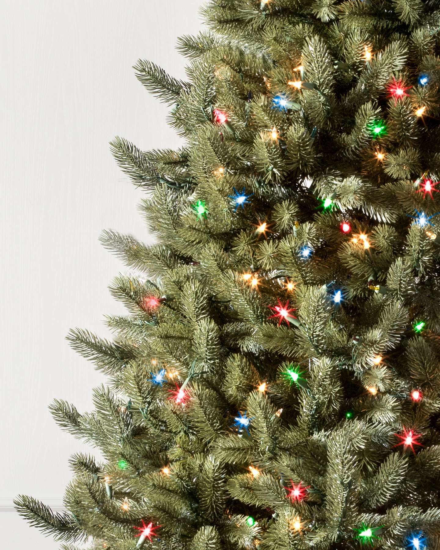 Vermont White Spruce Artificial Christmas Tree LEDCPLUSC by Balsam Hill Closeup