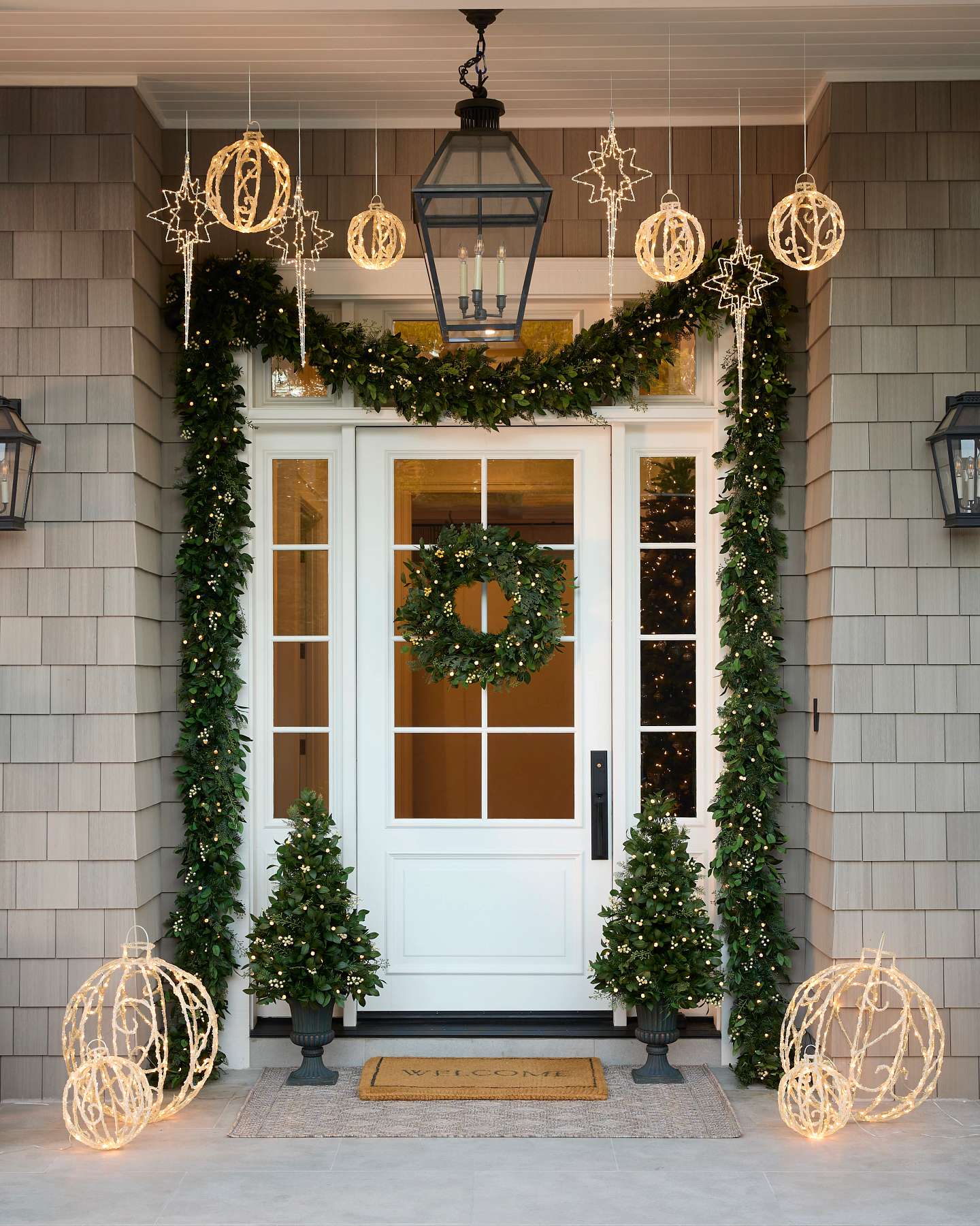 Outdoor Lit Swirl Ornaments Set of 3 by Balsam Hill Lifestyle 10