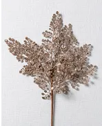 Metallic Leaves Christmas Tree Picks