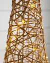 Outdoor LED Wire Cone Trees Set of 3 by Balsam Hill