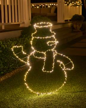 Outdoor Lit Waving Snowman Outdoor Lit Waving Snowman