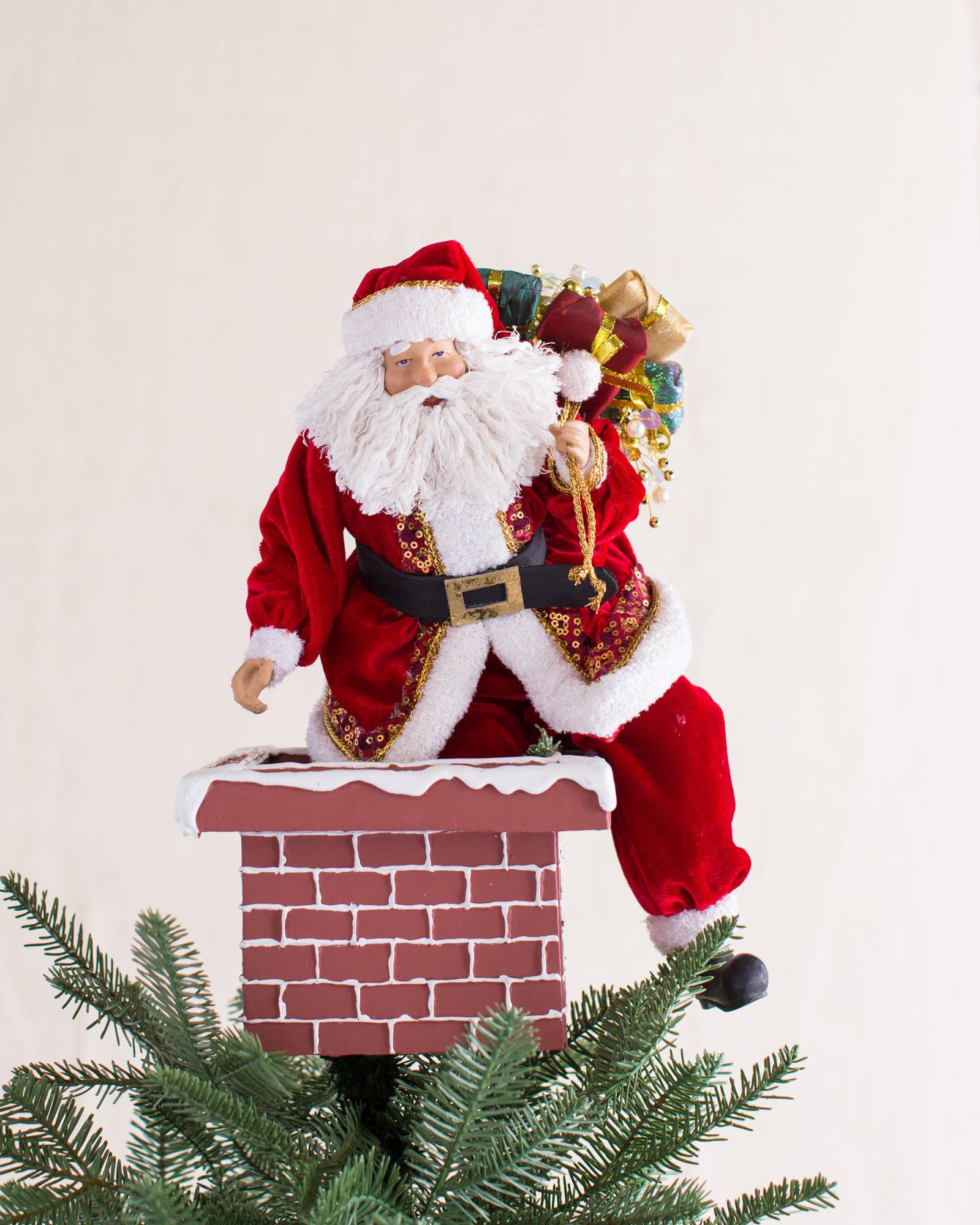 Christbaumspitze Weihnachtsmann | Balsam Hill