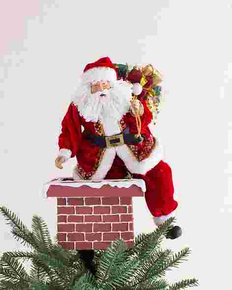 Jolly Saint Nick Christmas Tree Topper by Balsam Hill SSC 10
