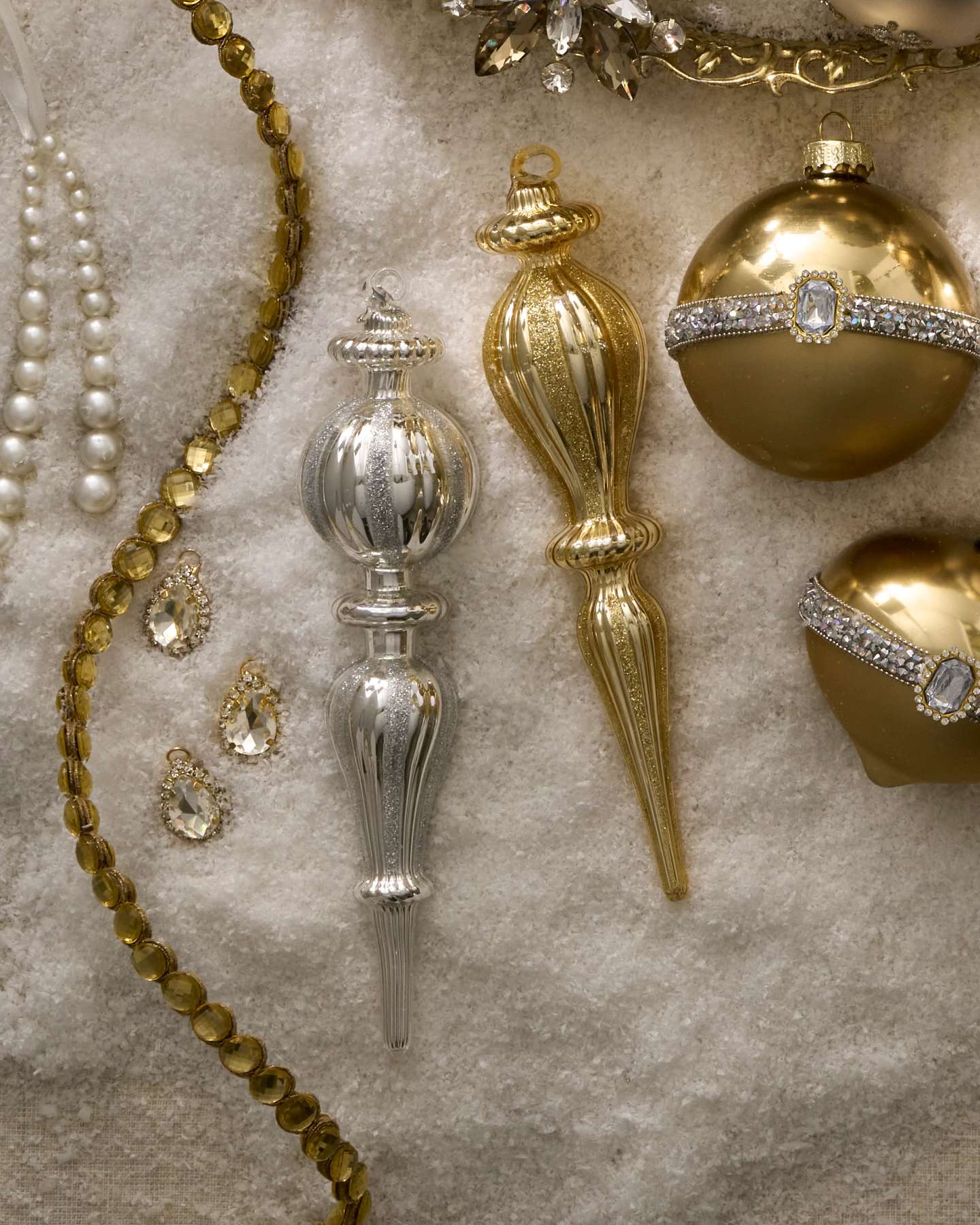 BH Heritage Jeweled Finial Ornament Set