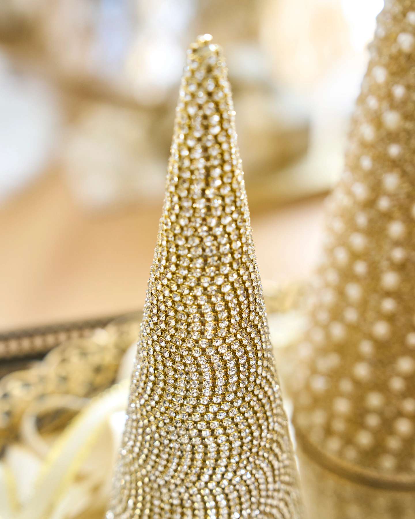 Beaded Tabletop Trees, Set of 3