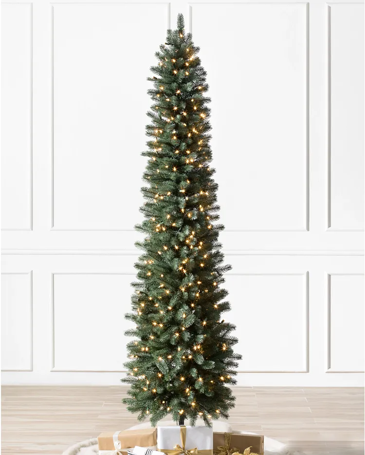 Tall slim christmas online tree