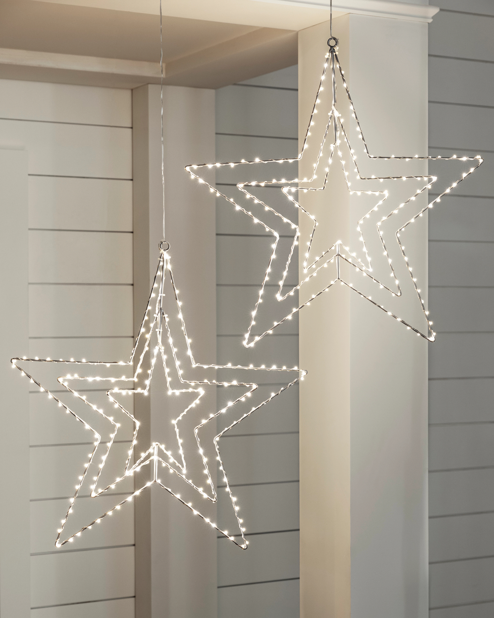 Lighted top christmas stars