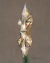 Capiz Snowflake Lighted Christmas Tree Topper by Balsam Hill Closeup 30