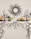 Halloween Glitter Tabletop LED Twig Trees Set of 2 Lifestyle 10 by Balsam Hill