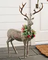 Festive Antiqued Standing Deer by Balsam Hill SSC