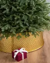 Gold Merry Metallic Quilted Tree Collar by Balsam Hill