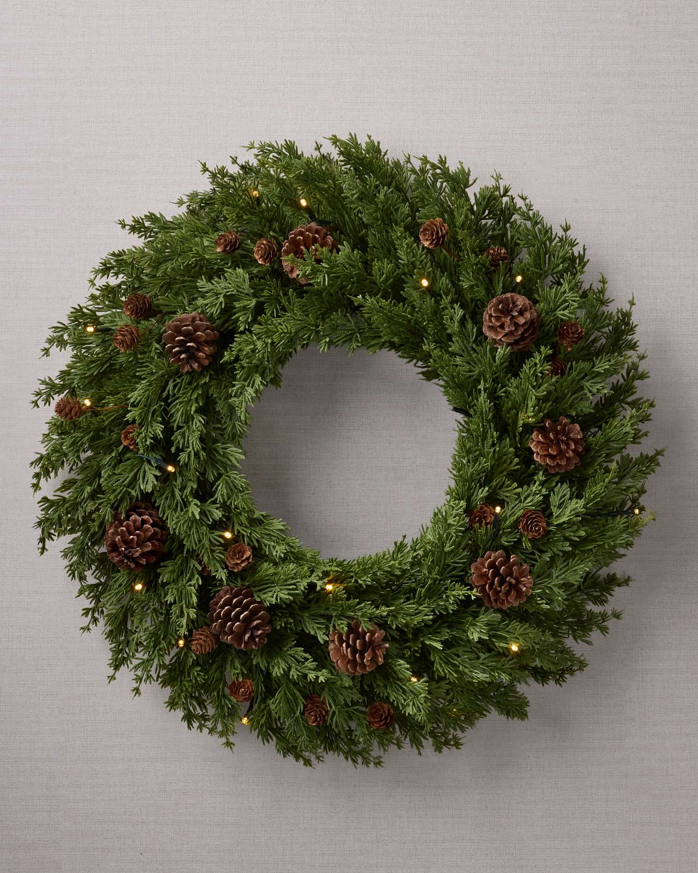 24" Real-Feel® Cypress and Pinecone Splendor Wreath