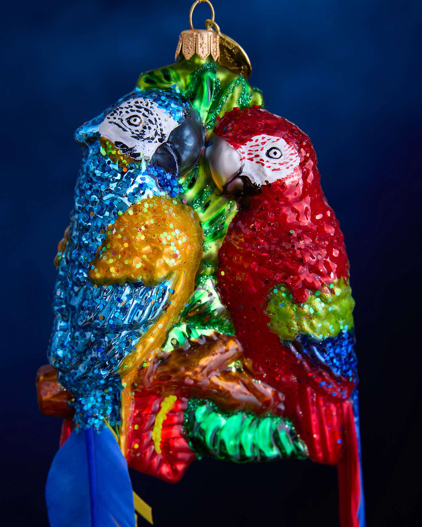 Balsam Hill Studio Parrot Couple Ornament