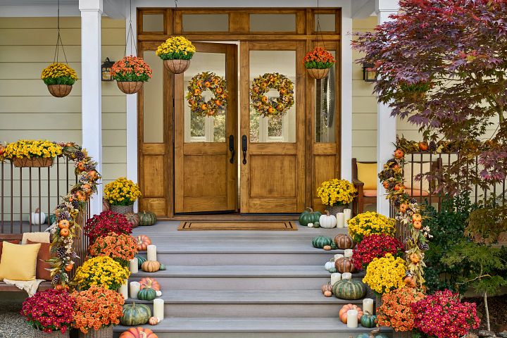 Best Thanksgiving Decorations for a Festive Fall Entryway | Balsam Hill