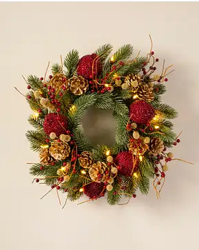 Vermont White Spruce Bordeaux Wreath Vermont White Spruce Bordeaux Wreath