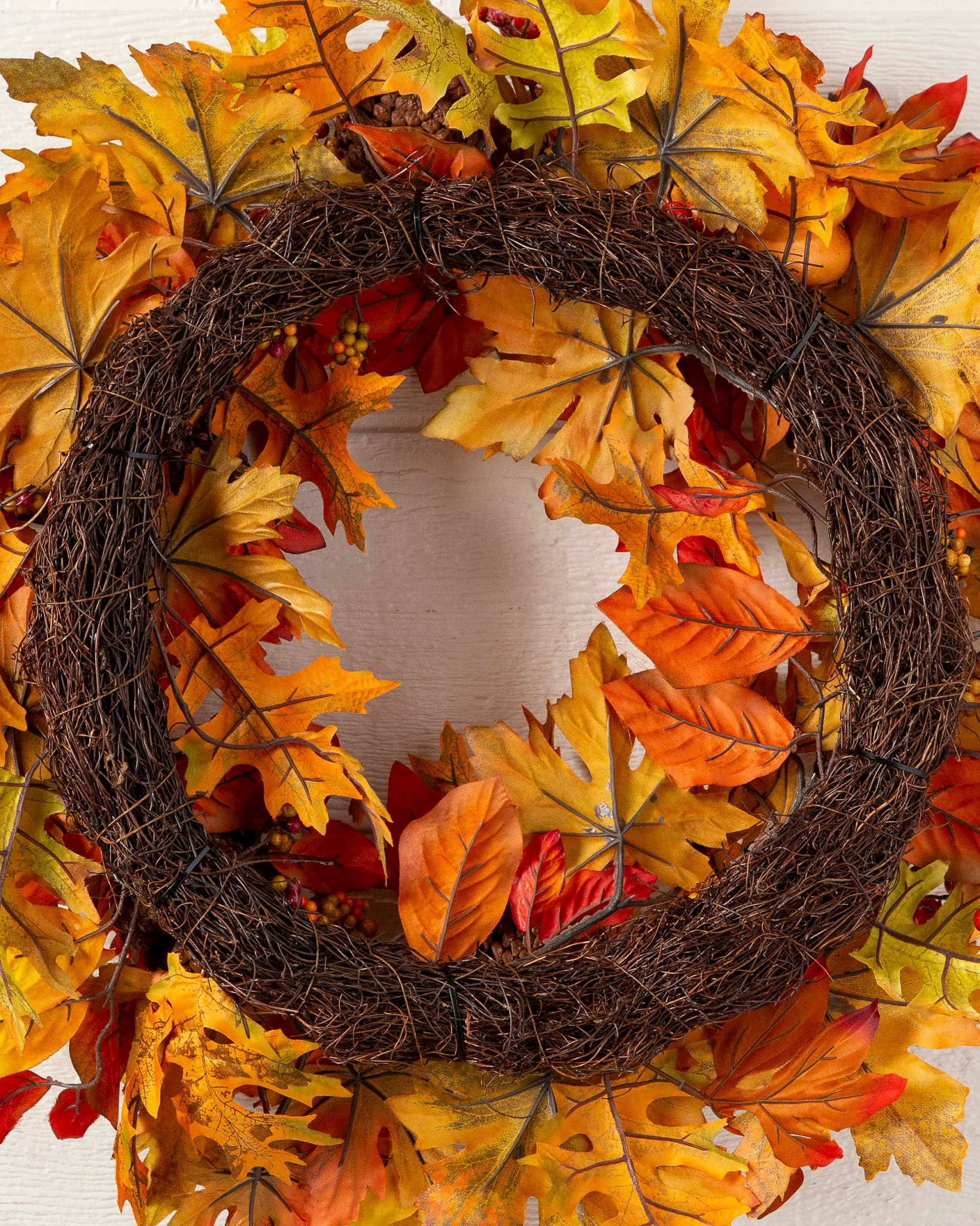 Outdoor Autumn Traditions Artificial Fall Wreath | Balsam Hill