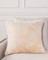 20in Ivory Lodge Faux Fur Pillow Cover by Balsam Hill SSC