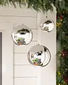 Silver Outdoor Big & Bright Shatterproof Ornaments by Balsam Hill