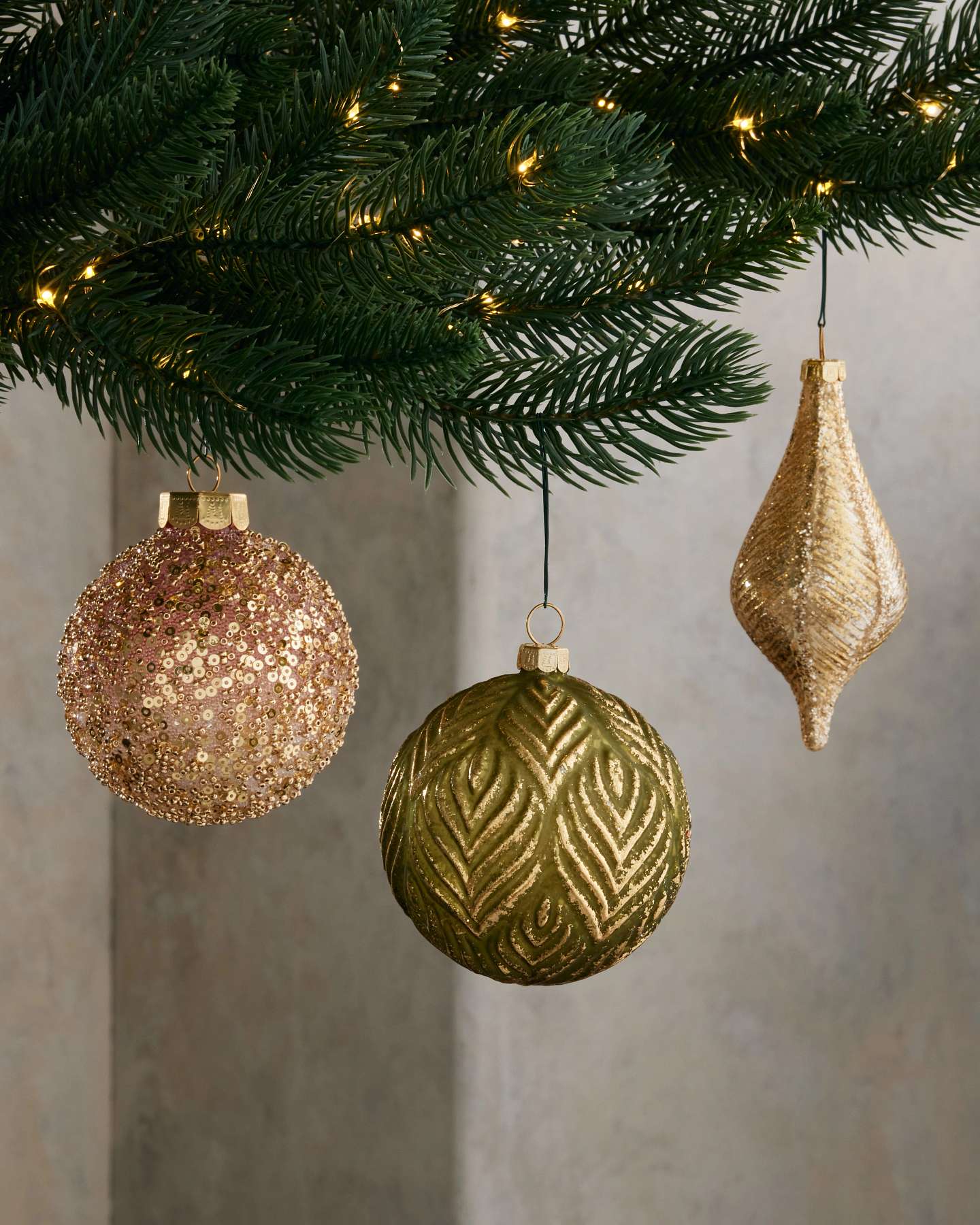 Whimsical Forest Glass Ornaments Set of 18 by Balsam Hill Closeup 10