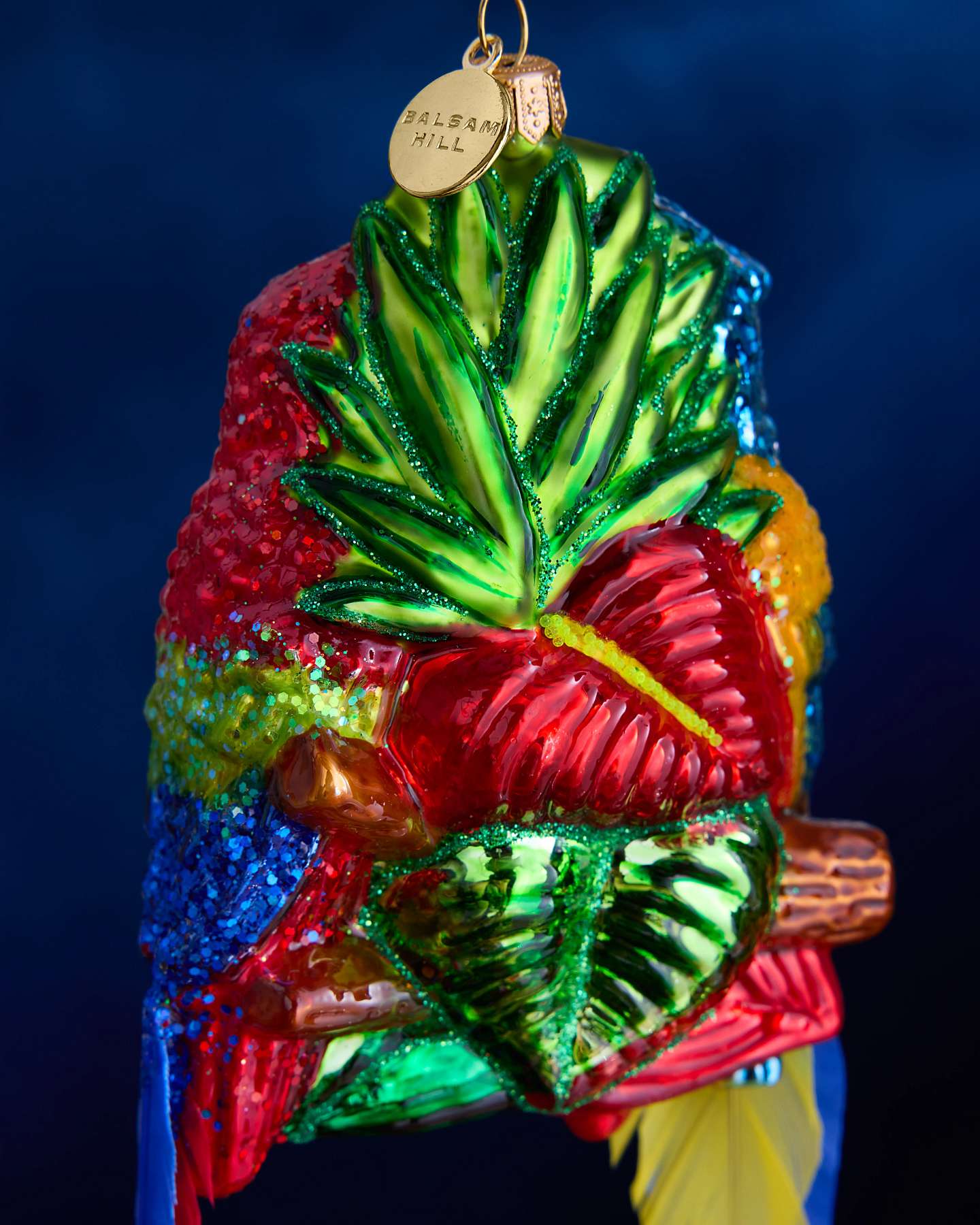 Balsam Hill Studio Parrot Couple Ornament