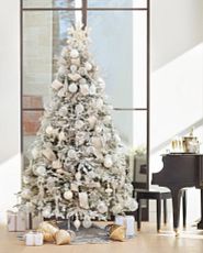 Frosted tree décor idea