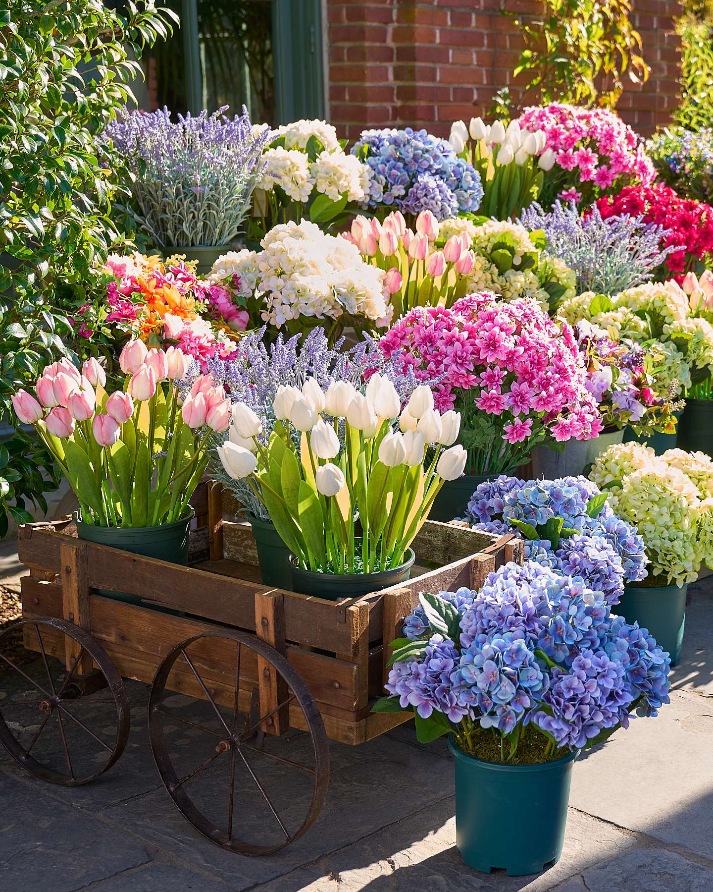 Balsam Hill Outdoor Dahlia Delight Artificial Spring Foliage Seasonal Display