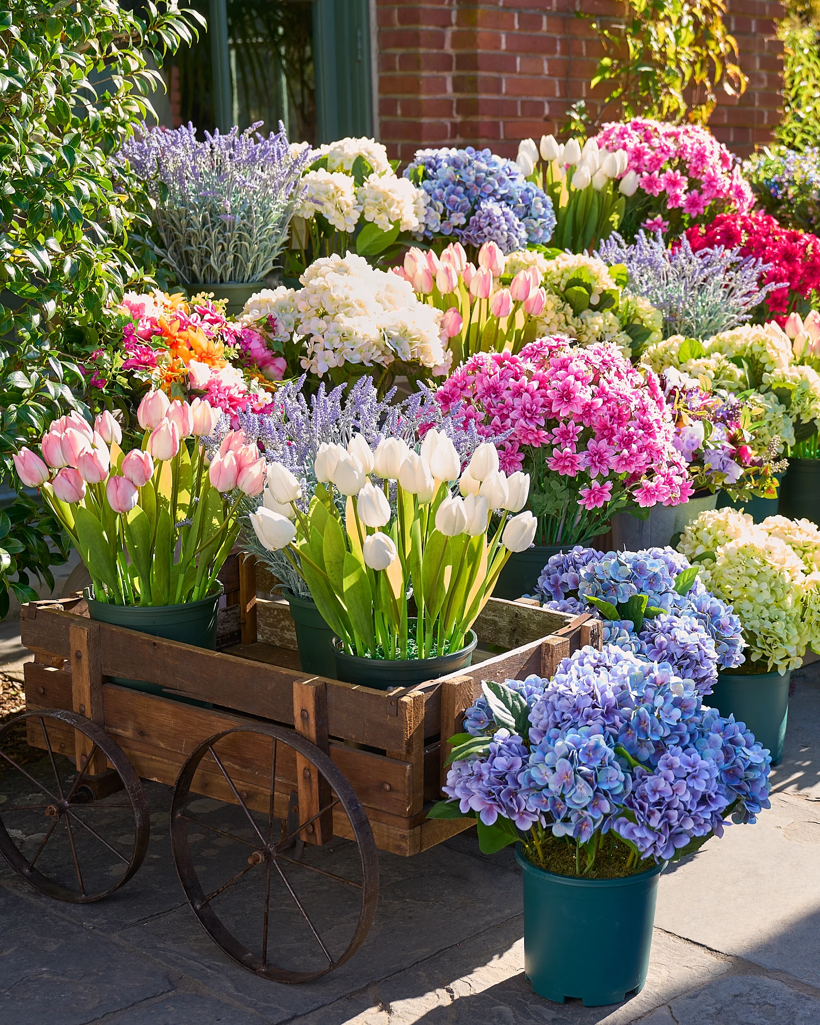 Outdoor Dahlia Delight Artificial Spring Foliage | Balsam Hill