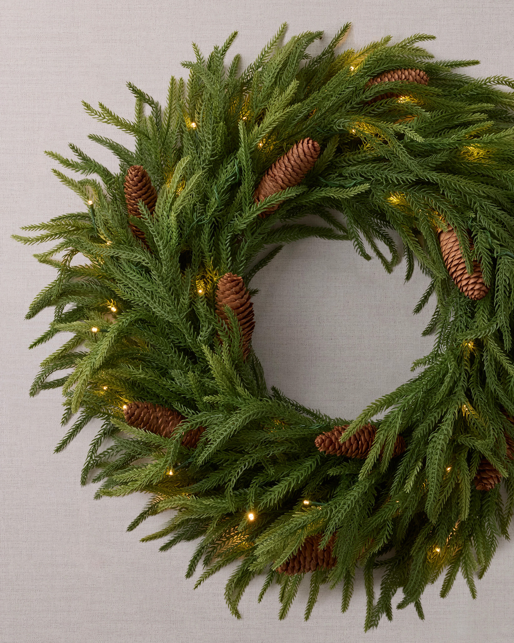 Real-Feel® Pinecone Wreath